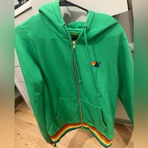 Aviator Nation green hoodie